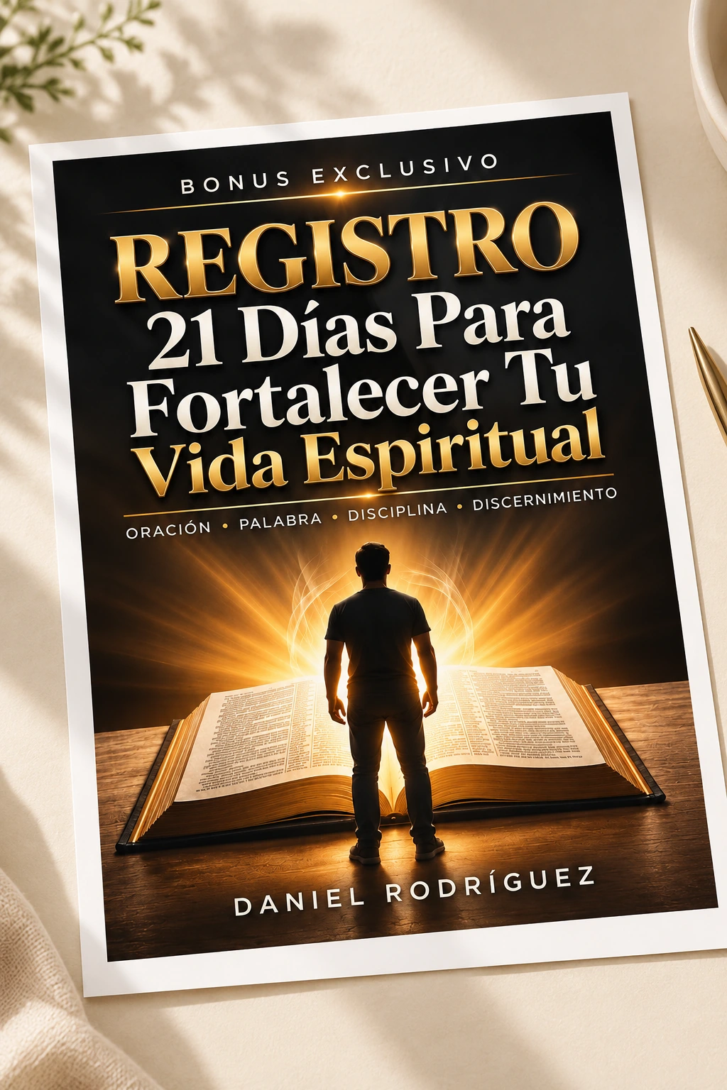Portada oficial del registro imprimible: 21 días para fortalecer tu vida espiritual